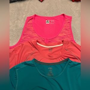 Set of three (3) 2X Active Tops, Champion, Danskin, RBX